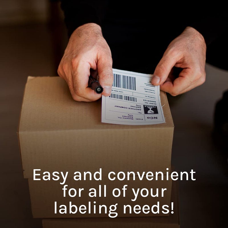 Premium Label Supply White Sticker Shipping Labels - 4"" x 5"" - Laser/Inkjet Compatible - (4 per Sheet), 500 Sheets - 2,000 Total Adhesive Labels - Image 2